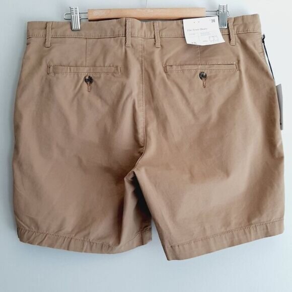 New GOODFELLOW | Linden Flat Front Casual Shorts Tan Beige Mens Sz 36 - Picture 5 of 11